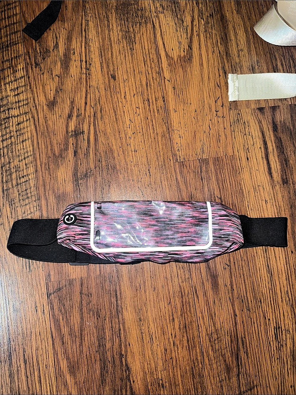 Pink & Black Runnerโs Belt Bag 45.T